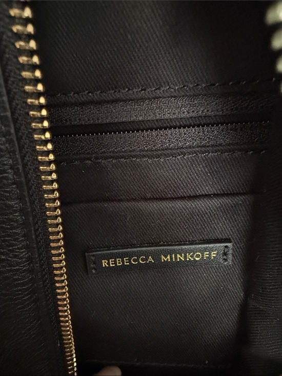 Rebecca Minkoff Med Julian Backpack- Black Pebble Leather Gold & Silver Hardware main image 7